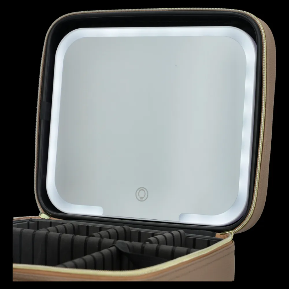 Online Makeuptaske Med LED Spejl Dame Toilettasker|Toilet- & Makeuptasker