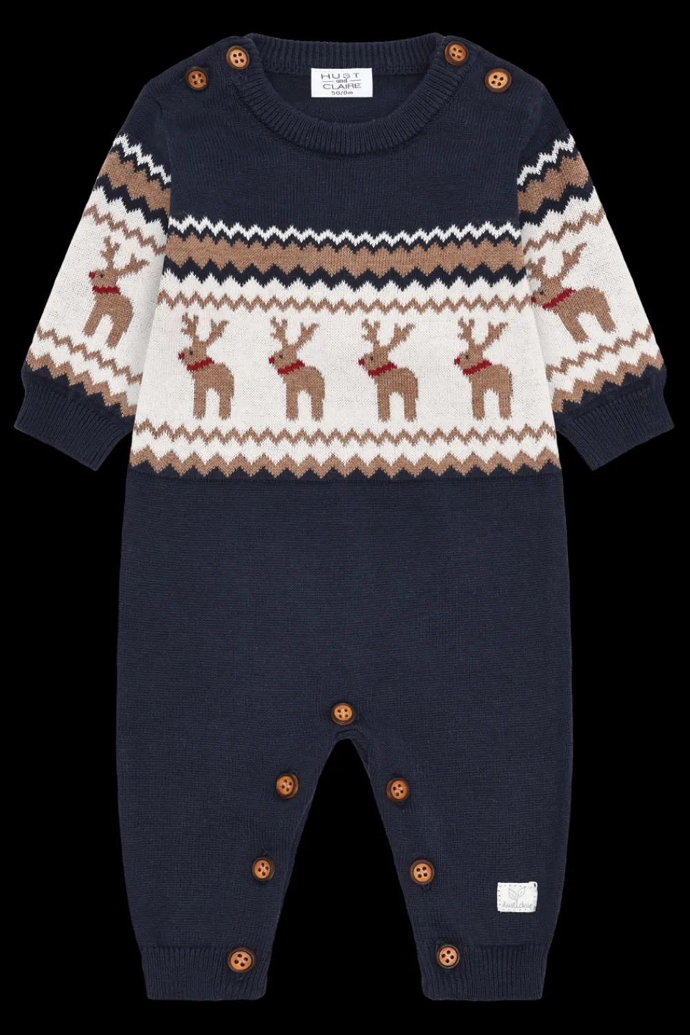 Hust & Claire Manly Raindeer Heldragt, , 80 cm-Børn Bodies & Heldragter