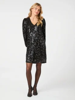 Neo Noir Manni Sequins Kjole, , 36-Dame Kjoler
