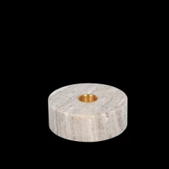 Uyuni Marble Round Lysestage,- Lysestager & Lys
