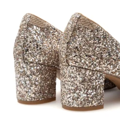 Woden Marie Low Glitter Pumps, , 39-Dame Højhælede Sko