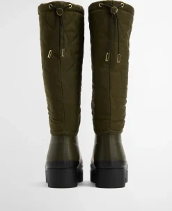 Barbour Marnie Quilted Tall Welly Gummistøvler, , 40-Dame Gummistøvler