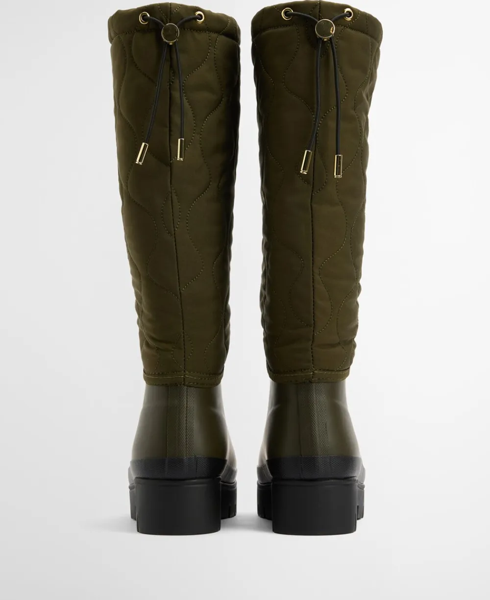 Barbour Marnie Quilted Tall Welly Gummistøvler, , 40-Dame Gummistøvler