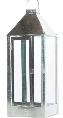 A2 Living Maxi Lanterne, Galvaniseret, 22,5x60x22,5 cm- Lanterner & Lyskæder