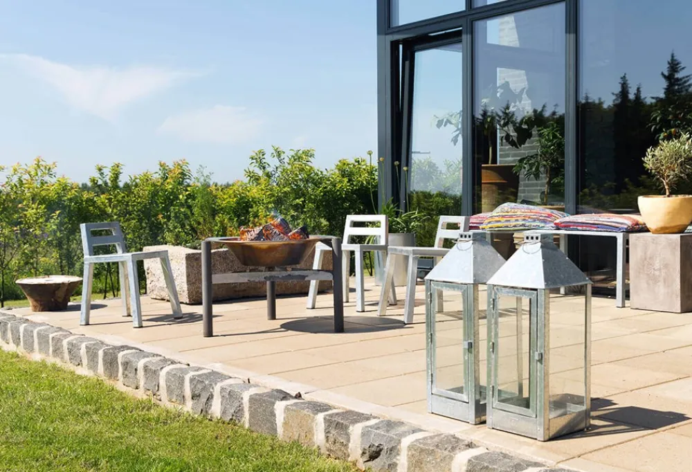 A2 Living Maxi Lanterne, Galvaniseret, 22,5x60x22,5 cm- Lanterner & Lyskæder