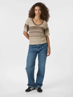 Neo Noir Meiko Stitch Knit Bluse, , 36-Dame Strik & Sweatshirts
