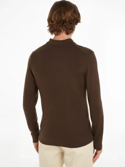 Calvin Klein Merino Polo Pullover, , L- Strik