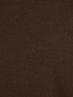 Calvin Klein Merino Polo Pullover, , L- Strik