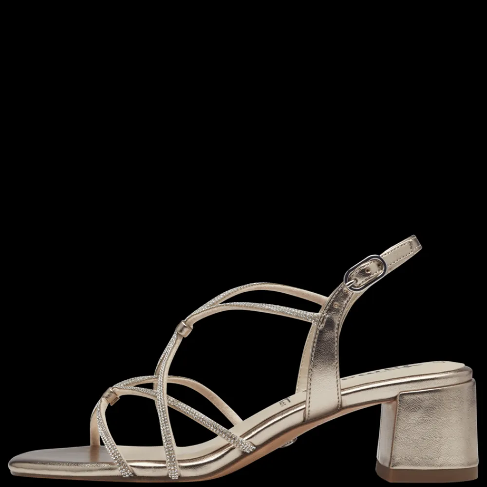 Sale Metallic Højhælede Sandaler, , 37 Dame Sandaler|Højhælede Sko