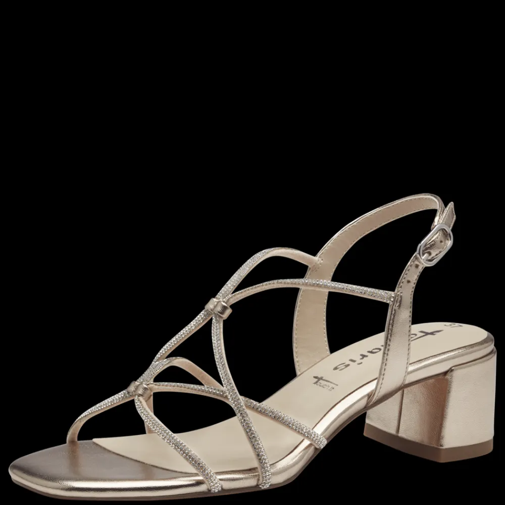 Sale Metallic Højhælede Sandaler, , 37 Dame Sandaler|Højhælede Sko