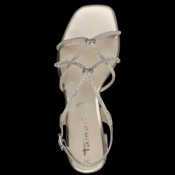 Sale Metallic Højhælede Sandaler, , 37 Dame Sandaler|Højhælede Sko