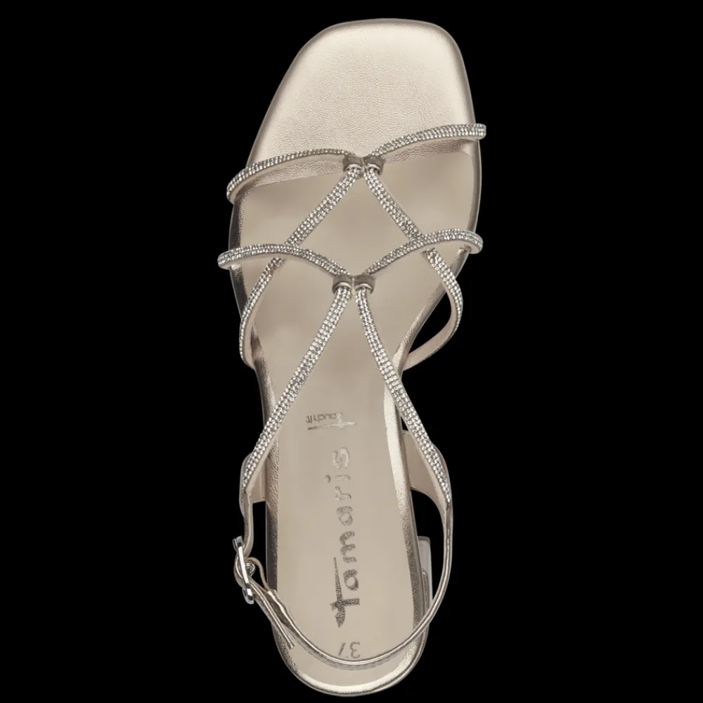 Sale Metallic Højhælede Sandaler, , 37 Dame Sandaler|Højhælede Sko