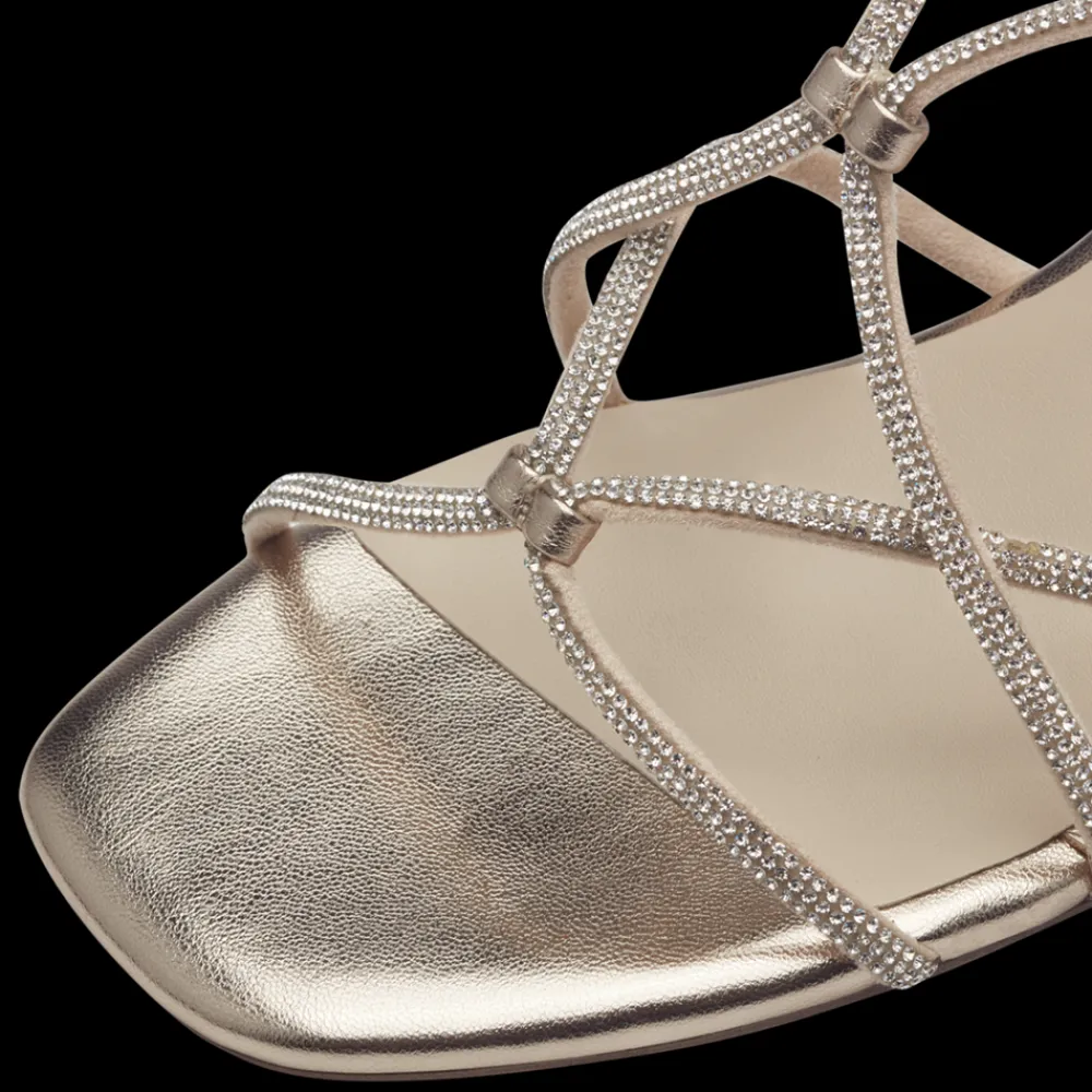 Sale Metallic Højhælede Sandaler, , 37 Dame Sandaler|Højhælede Sko