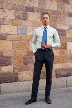 Online Micro Print Signature Poplin Slim Fit Skjorte, , 44 Skjorter