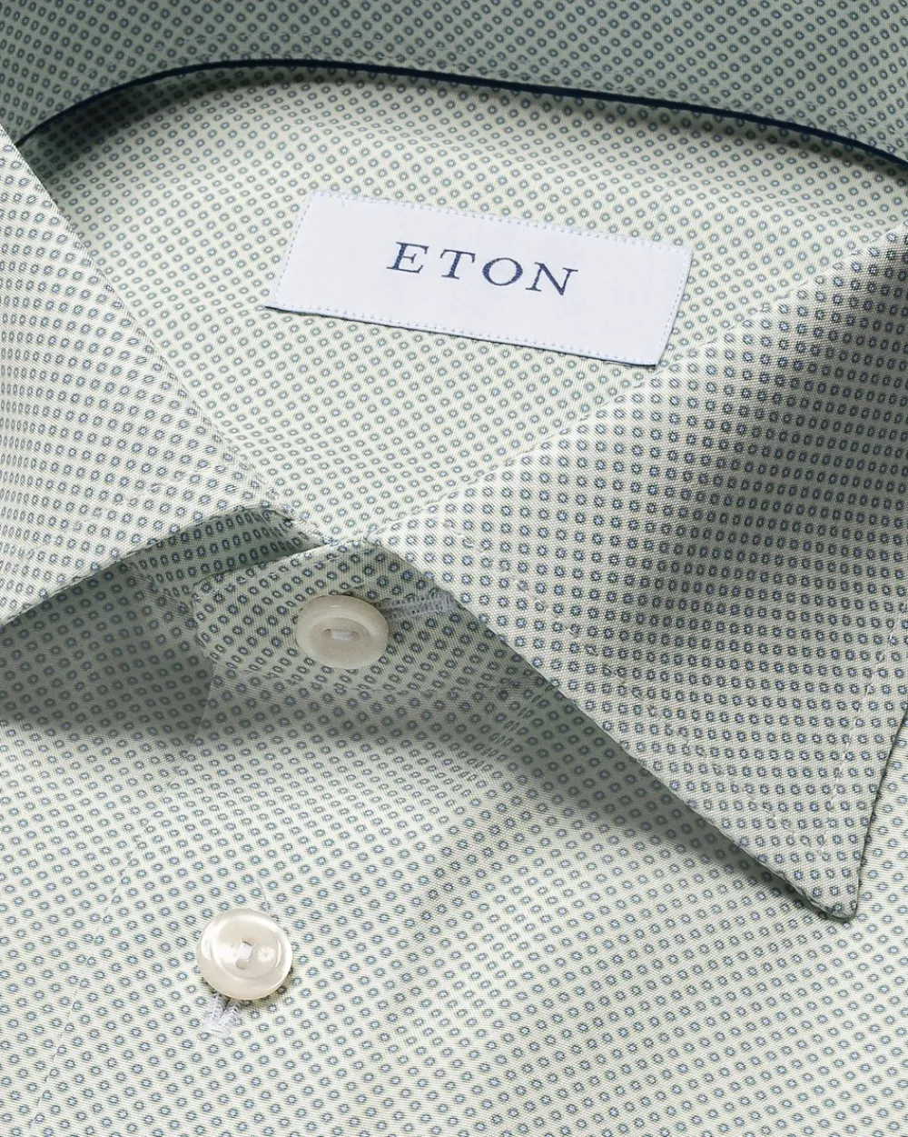 Eton Micro Print Signature Poplin Contemporary Fit Skjorte, , 42- Skjorter