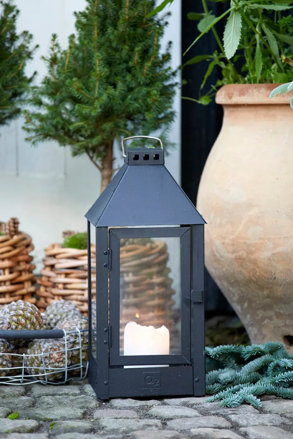 Outlet Midi Lanterne, , 19x42,5x19 cm Lanterner & Lyskæder