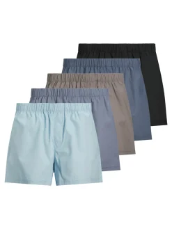 Jack&Jones Milano Woven 5-pak Boxershorts, , S- Undertøj