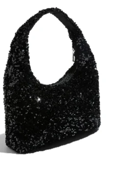 Pieces Milla Glitter Skuldertaske,-Dame Crossovers & Skuldertasker