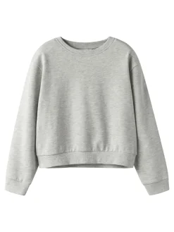 Name It Mille Short O-Neck Sweatshirt, , 146-152 cm-Børn Strik & Sweatshirts