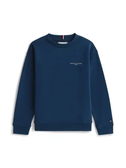 Tommy Hilfiger Mini Corp C-Neck Sweatshirt, , 164 cm-Børn Strik & Sweatshirts