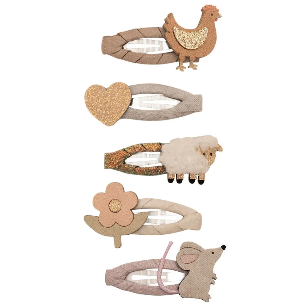 Discount Mini Farm Animal Enchanted 5-pak Hårspænder Børn Hårpynt