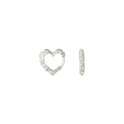 Mini Heart Crush Hoops, Dame Øreringe