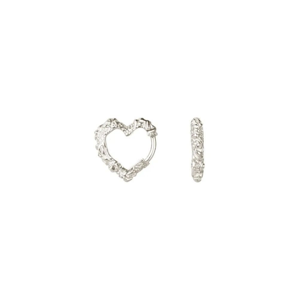 Mini Heart Crush Hoops, Dame Øreringe