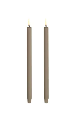 Uyuni Mini Taper 2-pak LED-Lys, White- Lysestager & Lys|Led Lys