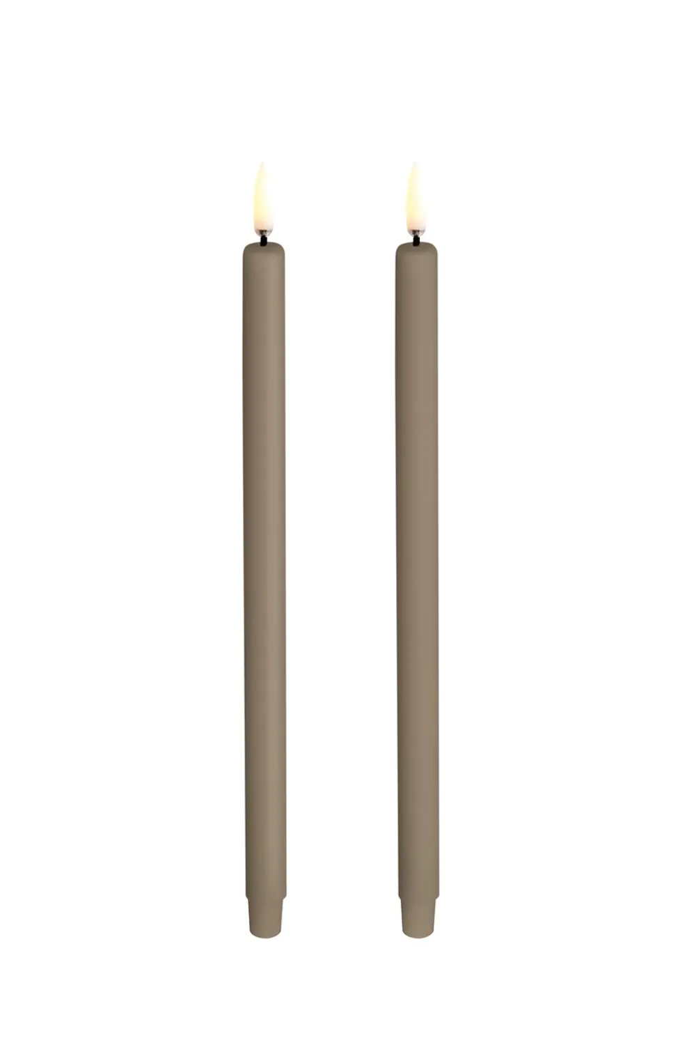Uyuni Mini Taper 2-pak LED-Lys, White- Lysestager & Lys|Led Lys