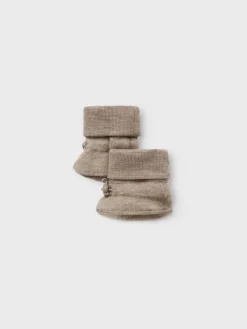Name It Mino Wool Slippers, , 50-56 cm-Børn Futter & Hjemmesko