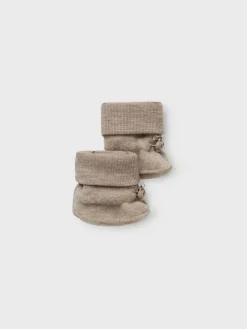 Name It Mino Wool Slippers, , 50-56 cm-Børn Futter & Hjemmesko