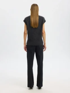 Outlet Mira Mohair Strikvest, , L Dame Veste