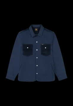 Lee Mixed Media Overshirt, , XXL- Overshirts