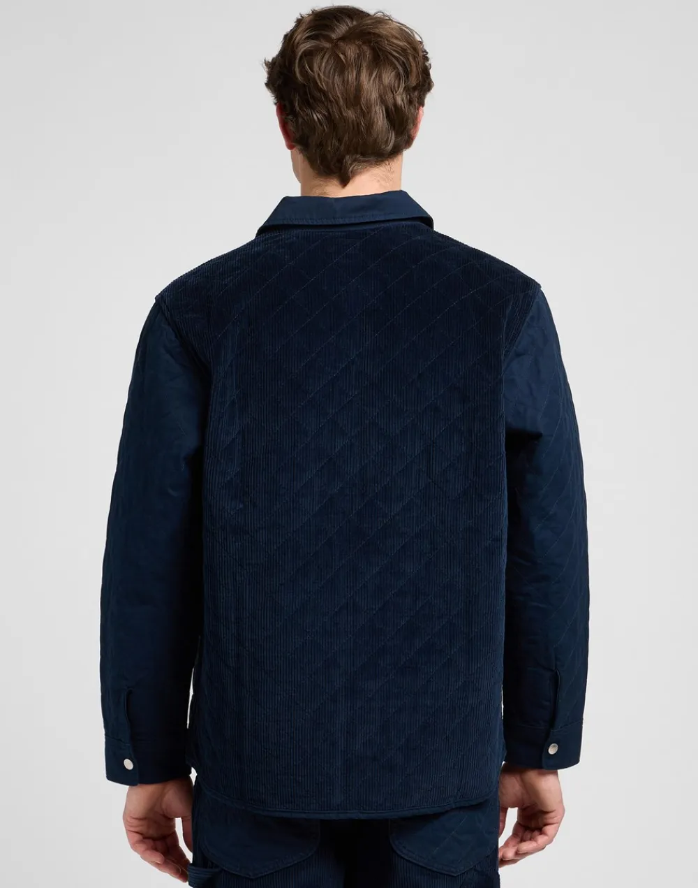 Lee Mixed Media Overshirt, , XXL- Overshirts