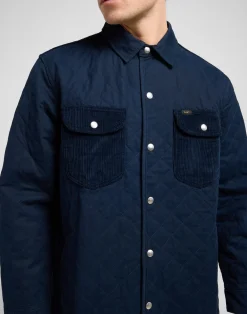 Lee Mixed Media Overshirt, , XXL- Overshirts