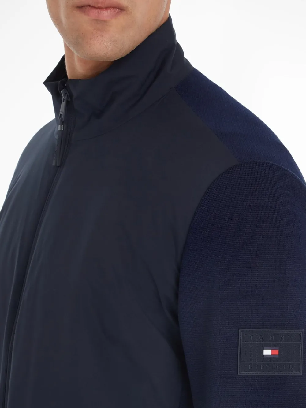 Tommy Hilfiger Mixed Media Zip Sweatshirt, , 3XL- Sweatshirts & Trøjer