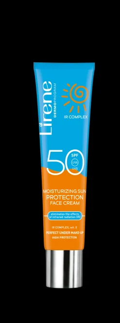 Lirene Moisturizing Sun Protection Face Cream, SPF 50, 40 ml- Solbeskyttelse