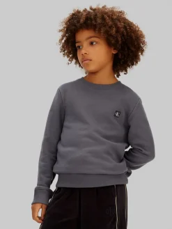 Clearance Mono Mini Badge Sweatshirt, , 152 cm Børn Strik & Sweatshirts