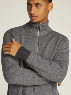 Sale Mouline Zip Thru Striktrøje, , S Strik|Cardigans