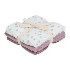 Clearance Muslin 3-pak Stofbleer, , One Size Børn Hagesmække & Stofbleer