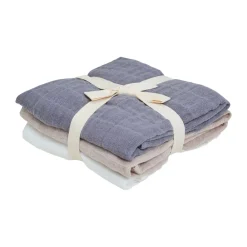 Pippi Muslin 3-pak Stofbleer, , One Size-Børn Hagesmække & Stofbleer