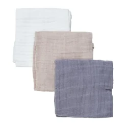 Pippi Muslin 3-pak Stofbleer, , One Size-Børn Hagesmække & Stofbleer