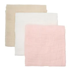 Online Muslin 3-pak Stofbleer, , One Size Børn Hagesmække & Stofbleer