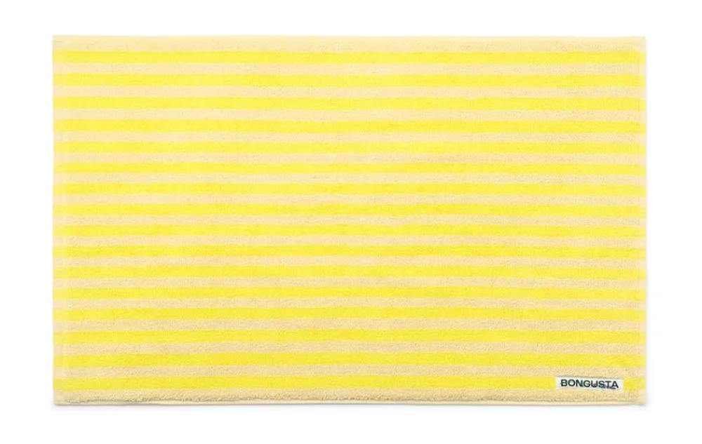 Outlet Naram Bademåtte, Pristine & Neon Yellow, 50x80 cm Bademåtter & Forhæng