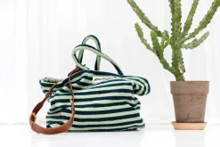Outlet Naram Weekendtaske, Sea Foam & Deep Teal Dame Muleposer & Indkøbsnet