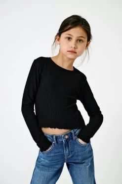 Clearance Nella O-Neck Bluse, , 158-164 cm Børn Bluser