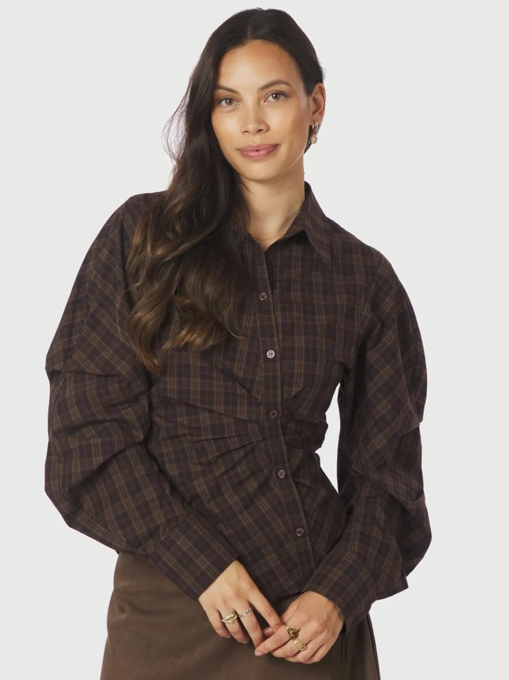 Outlet Neoella Check Skjorte, , 38 Dame Bluser & Skjorter