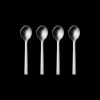 Georg Jensen New York Kaffeske-Sæt, Mat Stål, 4 Dele- Bestik