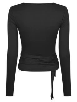 Neo Noir Nia Jersey Wrap Bluse, , 36-Dame Bluser & Skjorter