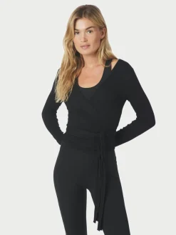 Neo Noir Nia Jersey Wrap Bluse, , 36-Dame Bluser & Skjorter